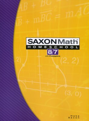 Saxon Math 8/7 Textbook